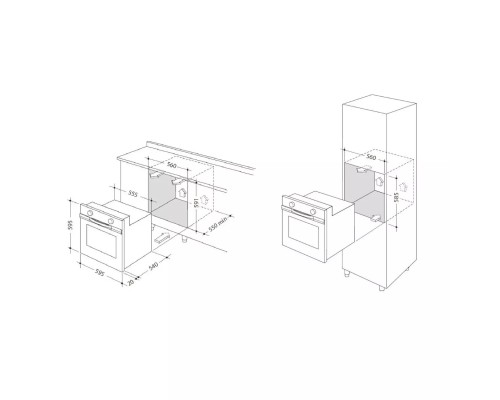 Купить  Газовый духовой шкаф Delonghi FG 6 NL RUS в интернет-магазине Мега-кухня 14