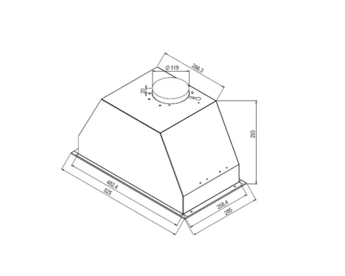 Купить  Кухонная вытяжка DeLonghi COSETTA 515 NB в интернет-магазине Мега-кухня 12