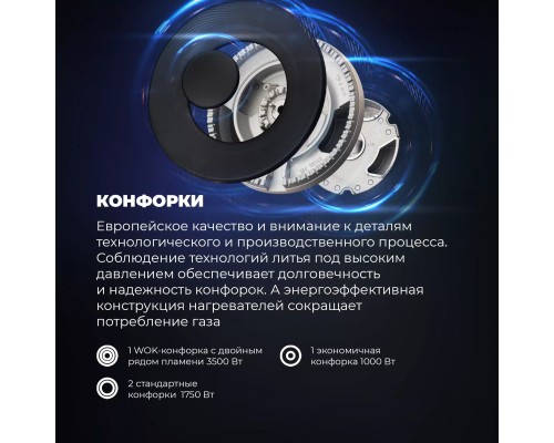 Купить Газовая варочная панель DeLonghi OWF 46 PRO RUS в интернет-магазине Мега-кухня 17 Купить Газовая варочная панель DeLonghi OWF 46 PRO RUS в интернет-магазине Мега-кухня 17