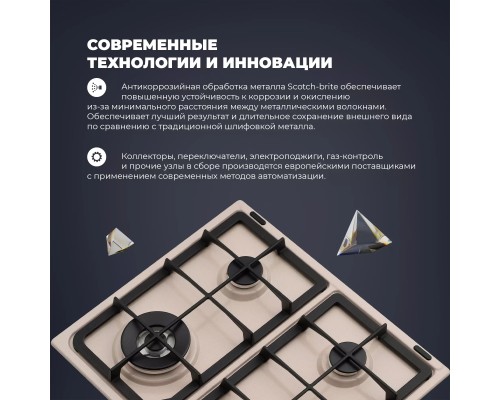 Купить Газовая варочная панель DeLonghi OWF 46 PRO RUS в интернет-магазине Мега-кухня 16 Купить Газовая варочная панель DeLonghi OWF 46 PRO RUS в интернет-магазине Мега-кухня 16