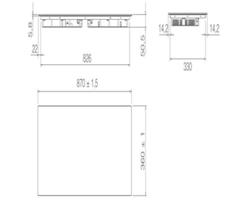 Купить  Варочная панель Elica RATIO 874 SLIM BL в интернет-магазине Мега-кухня 1