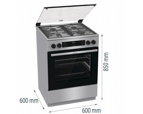 Купить Комбинированная плита Gorenje GKS6C72XF в интернет-магазине Мега-кухня 7 Купить Комбинированная плита Gorenje GKS6C72XF в интернет-магазине Мега-кухня 7