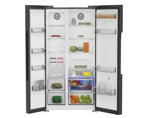 Купить  Холодильник Side-by-side Grundig GSN30110FXBR в интернет-магазине Мега-кухня 1