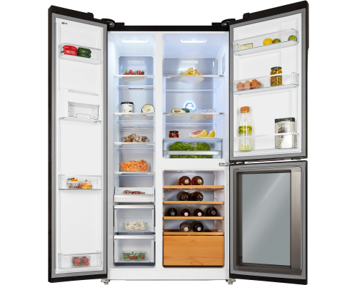 Купить  Холодильник Hiberg RFS-700DX NFGB Inverter Wine в интернет-магазине Мега-кухня 3