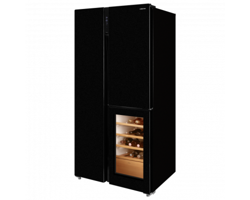 Купить  Холодильник Hiberg RFS-700DX NFGB Inverter Wine в интернет-магазине Мега-кухня 2