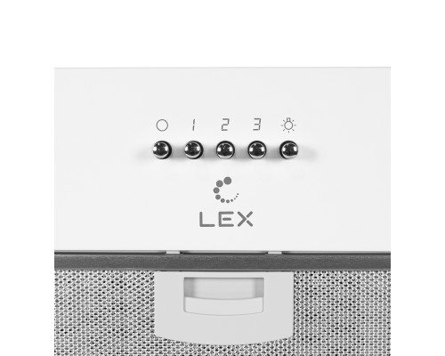 Купить  Встраиваемая кухонная вытяжка LEX Ghost 600 White в интернет-магазине Мега-кухня 5
