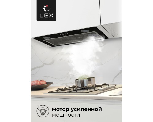 Купить  Встраиваемая кухонная вытяжка LEX GS BLOC P 600 Black в интернет-магазине Мега-кухня 3