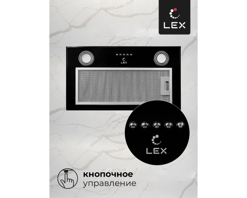 Купить  Встраиваемая кухонная вытяжка LEX GS BLOC P 600 Black в интернет-магазине Мега-кухня 5