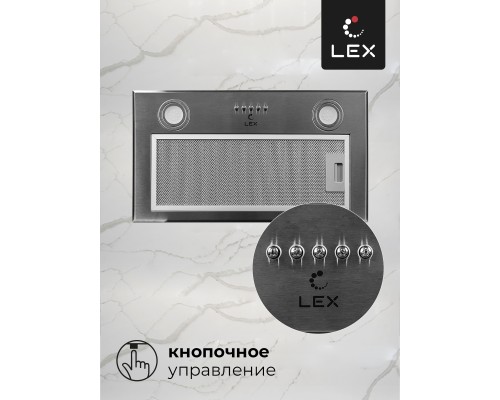 Купить  Встраиваемая кухонная вытяжка LEX GS BLOC P 600 Inox в интернет-магазине Мега-кухня 5