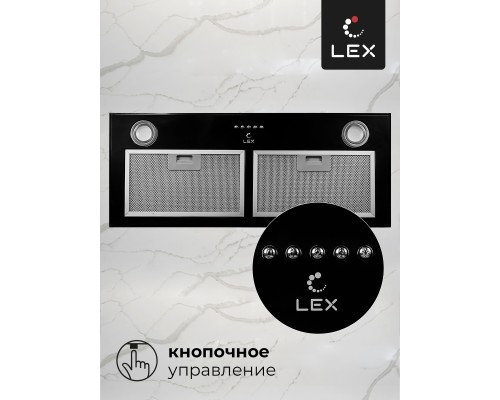 Купить  Встраиваемая кухонная вытяжка LEX GS BLOC P 900 Black в интернет-магазине Мега-кухня 5