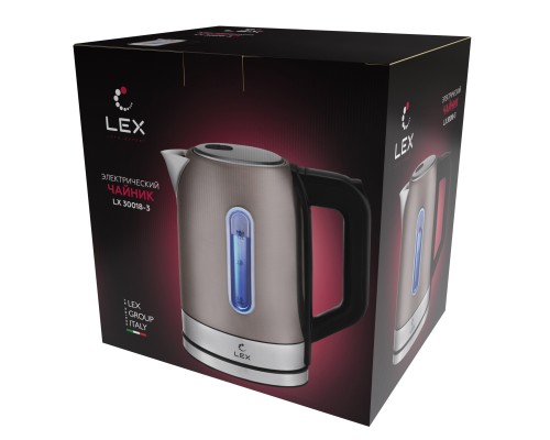 Купить  Чайник электрический LEX LX 30018-3 в интернет-магазине Мега-кухня 4