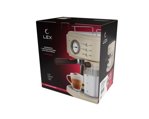 Купить  Кофеварка с автоматическим капучинатором LEX LXCM 3504-1 в интернет-магазине Мега-кухня 3