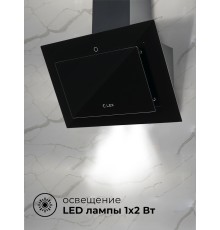 Наклонная кухонная вытяжка LEX Mika GS 600 Black