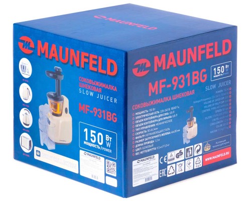 Купить  Соковыжималка шнековая Maunfeld MF-931BG в интернет-магазине Мега-кухня 9