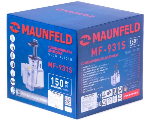 Купить  Соковыжималка шнековая Maunfeld MF-931S в интернет-магазине Мега-кухня 9