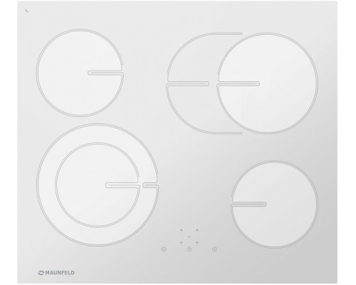 Купить 123 Электрическая варочная панель Maunfeld MVCE59.4HL.1SM1DZT-WH в интернет-магазине Мега-кухня