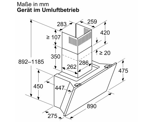Купить  Вытяжка Neff D98IPT2S0 в интернет-магазине Мега-кухня 5