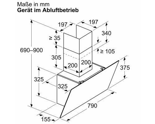 Купить  Вытяжка Neff D83IDK1S0 в интернет-магазине Мега-кухня 5