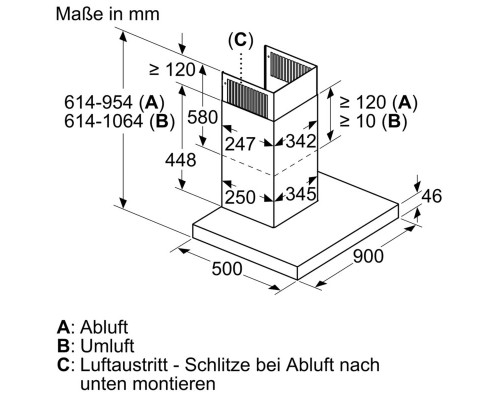 Купить  Вытяжка Neff D95BMP5N0 в интернет-магазине Мега-кухня 4
