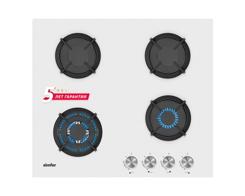 Купить 123 Газовая варочная поверхность Simfer H60N41W571 в интернет-магазине Мега-кухня