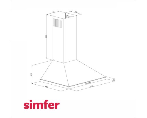 Купить  Настенная вытяжка Simfer 8563SM в интернет-магазине Мега-кухня 4