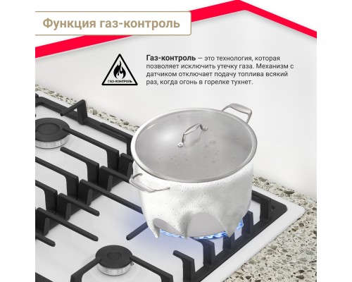 Купить Газовая варочная поверхность Simfer H60V41W517 в интернет-магазине Мега-кухня 4 Купить Газовая варочная поверхность Simfer H60V41W517 в интернет-магазине Мега-кухня 4