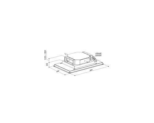 Купить  Вытяжка потолочная Sirius SLT 971 LESS W 90 в интернет-магазине Мега-кухня 1