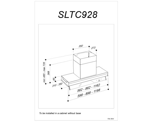 Купить  Встраиваемая вытяжка Sirius SLTC 928 IX 90 в интернет-магазине Мега-кухня 2