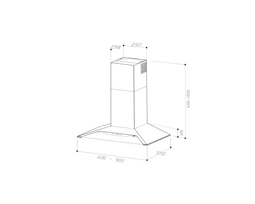 Купить Настенная вытяжка Sirius SLTC 97 JEEG black 60 в интернет-магазине Мега-кухня 2 Купить Настенная вытяжка Sirius SLTC 97 JEEG black 60 в интернет-магазине Мега-кухня 2