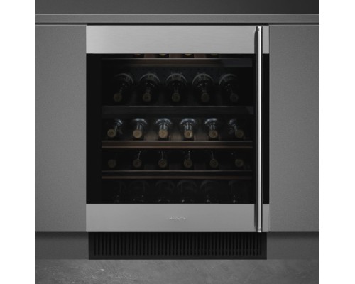 Купить 123 Встраиваемый холодильный шкаф для вина Smeg CVI338LX3 в интернет-магазине Мега-кухня