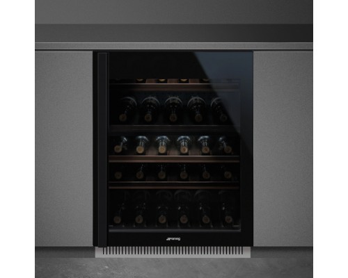 Купить  Встраиваемый холодильный шкаф для вина Smeg CVI638RN3 в интернет-магазине Мега-кухня 1
