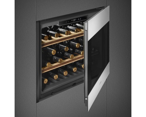 Купить  Встраиваемый холодильный шкаф для вина Smeg CVI321X3 в интернет-магазине Мега-кухня 3