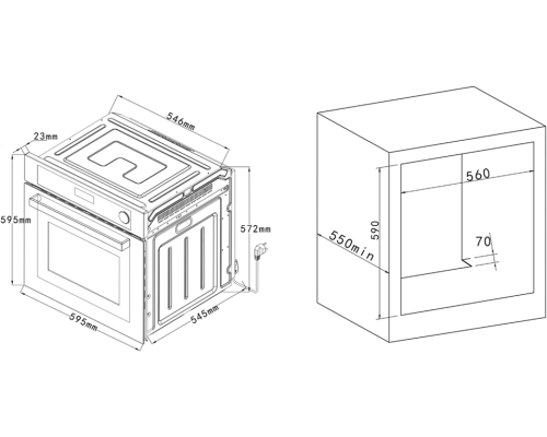Купить  Духовой шкаф VARD VOP682G в интернет-магазине Мега-кухня 10