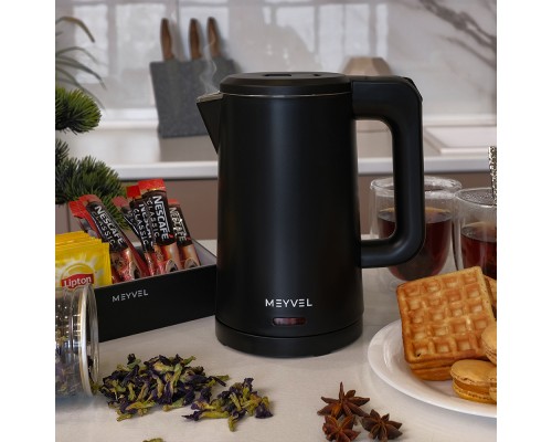 Купить Электрический чайник Meyvel MKE-03T (Black) в интернет-магазине Мега-кухня 27 Купить Электрический чайник Meyvel MKE-03T (Black) в интернет-магазине Мега-кухня 27