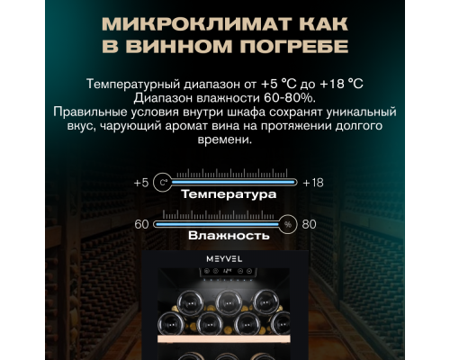 Купить Винный шкаф Meyvel MV73-KBF2 в интернет-магазине Мега-кухня 4 Купить Винный шкаф Meyvel MV73-KBF2 в интернет-магазине Мега-кухня 4