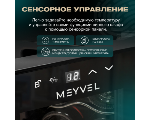 Купить  Винный шкаф Meyvel MV12-CBD1 в интернет-магазине Мега-кухня 8
