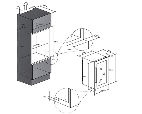 Купить  Винный шкаф Meyvel MV42-KBB2 в интернет-магазине Мега-кухня 14