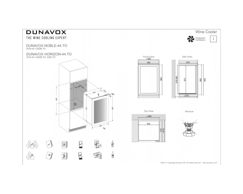 Купить Винный шкаф Dunavox DVH-44.120DMB.TO в интернет-магазине Мега-кухня 8 Купить Винный шкаф Dunavox DVH-44.120DMB.TO в интернет-магазине Мега-кухня 8