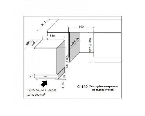 Купить  Винный шкаф IP Industrie CIR 141 CF в интернет-магазине Мега-кухня 2