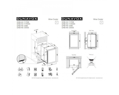 Купить  Винный шкаф Dunavox DAB-42.117DB в интернет-магазине Мега-кухня 5