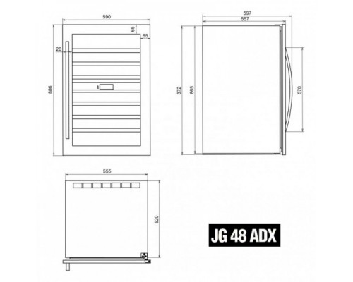 Купить  Винный шкаф IP Industrie JG 48 ADX в интернет-магазине Мега-кухня 7