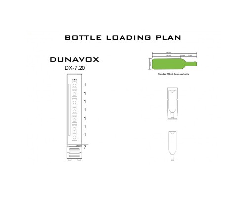 Купить  Винный шкаф Dunavox DX-7.20BK/DP в интернет-магазине Мега-кухня 4
