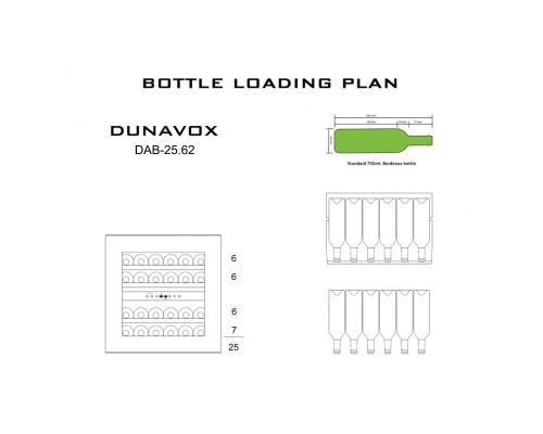Купить  Винный шкаф Dunavox DAB-25.62DSS.TO в интернет-магазине Мега-кухня 2