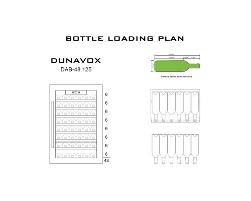 Купить  Винный шкаф Dunavox DAB-48.125B в интернет-магазине Мега-кухня 3