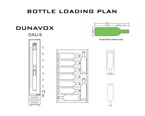 Купить  Винный шкаф Dunavox DAU-9.22SS в интернет-магазине Мега-кухня 3