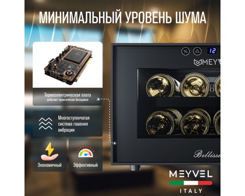 Купить  Винный шкаф Meyvel MV08-BF1 (easy) в интернет-магазине Мега-кухня 10