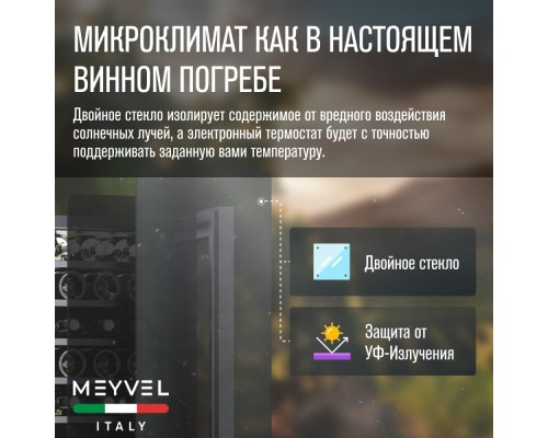 Купить Винный шкаф Meyvel MV18-KBF1 в интернет-магазине Мега-кухня 11 Купить Винный шкаф Meyvel MV18-KBF1 в интернет-магазине Мега-кухня 11