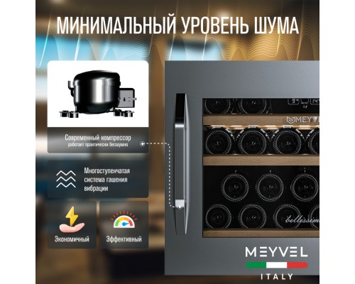 Купить Винный шкаф Meyvel MV22-KSB1 в интернет-магазине Мега-кухня 10 Купить Винный шкаф Meyvel MV22-KSB1 в интернет-магазине Мега-кухня 10