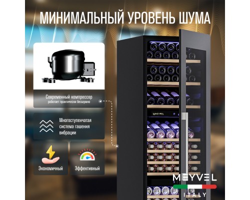 Купить Винный шкаф Meyvel MV89-KSB3 в интернет-магазине Мега-кухня 10 Купить Винный шкаф Meyvel MV89-KSB3 в интернет-магазине Мега-кухня 10