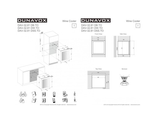 Купить  Винный шкаф Dunavox DAV-32.81DW.TO в интернет-магазине Мега-кухня 4